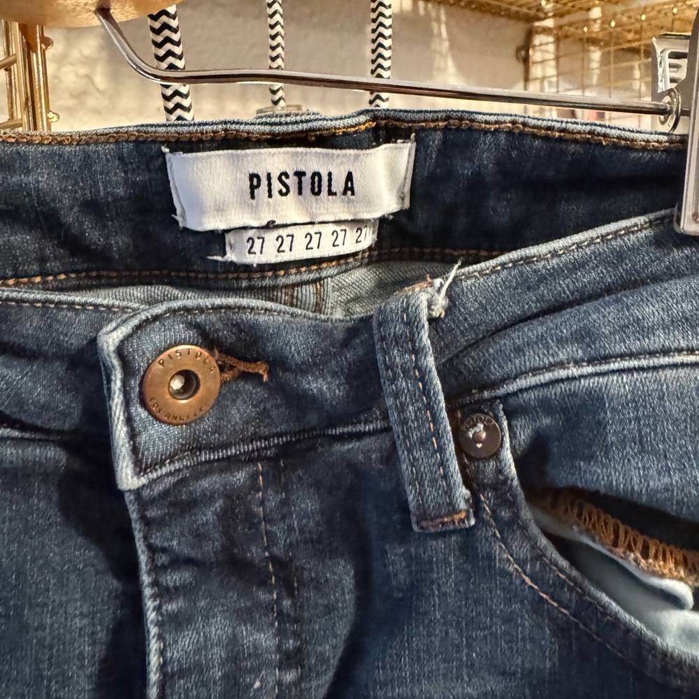 Pistola Audrey Mid Rise Skinny Jeans.